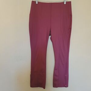 Halara High Waisted Shaping Yoga 7/8 Leggings Size Xlarge Snap Buttons Ankle